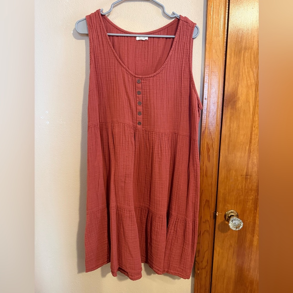 Maurices Terracotta Sleeveless Dress